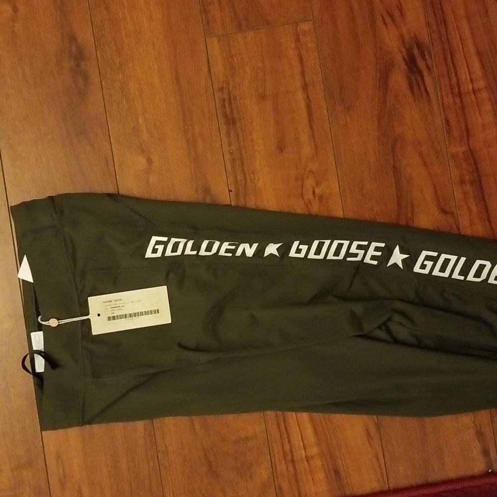 Golden Goose Leggings Size XS Military Green Khaki - Picture 8 of 9